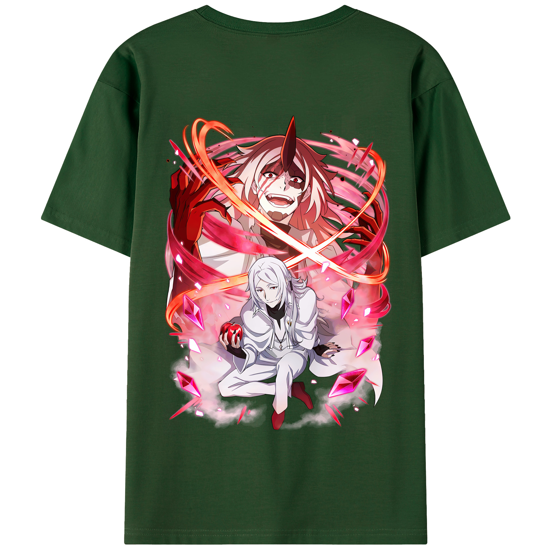 （画像用） 文豪ストレイドッグス Bungo Stray Dogs 綿100％半袖Tシャツ（背面プリント）